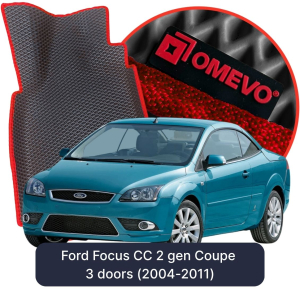 OMEVO 5D Pro EVA Bilmåtter til Ford Focus CC 2. gen Coupe 3 døre (2004-2011)