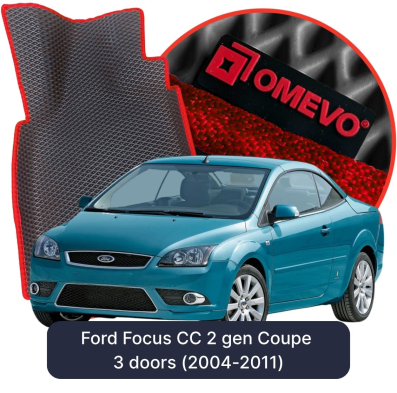 EVA bilgummimåtter OMEVO til Ford Focus CC 2. gen Coupe 3 døre (2004-2011)