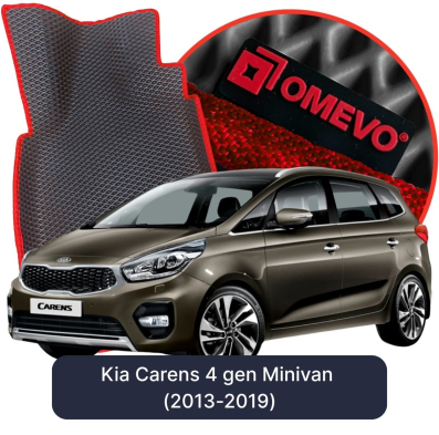 EVA bilgummimåtter OMEVO til Kia Carens 4. gen Minivan (2013-2019)