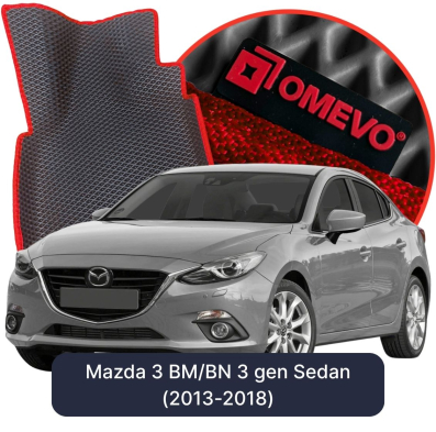 EVA bilgummimåtter OMEVO til Mazda 3 BM/BN 3. gen Sedan (2013-2018)
