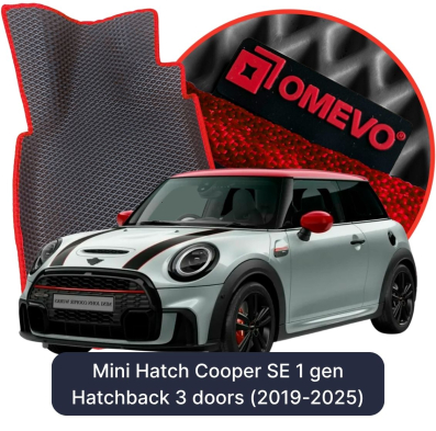 EVA bilgummimåtter OMEVO til Mini Hatch Cooper SE 1. generation Hatchback 3 døre (2019-2025)