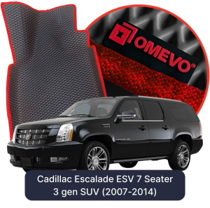 OMEVO 5D Pro EVA Bilmåtter til Cadillac Escalade ESV 7-personers 3. gen SUV (2007-2014)