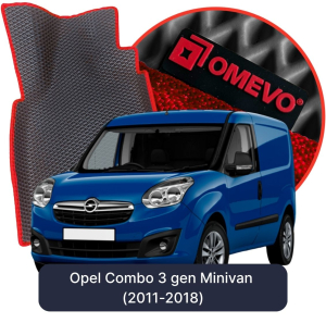 OMEVO 5D Pro EVA Bilmåtter til Opel Combo 3. gen Minivan (2011-2018)