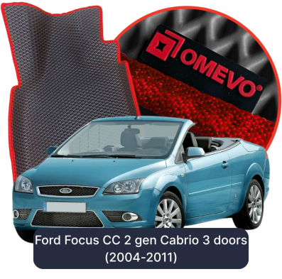 EVA bilgummimåtter OMEVO til Ford Focus CC 2 gen Cabrio 3 døre  (2004-2011)