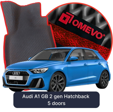 EVA bilgummimåtter OMEVO til Audi A1 GB 2 gen Hatchback 5 døre (2018-2025)