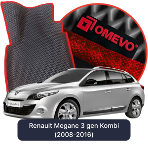 OMEVO 5D Pro EVA Bilmåtter til Renault Megane 3 gen Kombi (2008-2016)