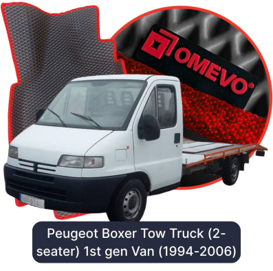 EVA bilgummimåtter OMEVO til Peugeot Boxer Autotransporter (2-personers) 1. gen Varevogn (1994-2006)