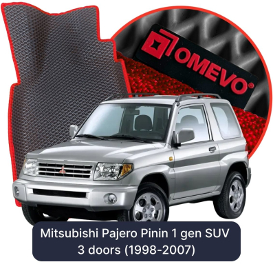 EVA bilgummimåtter OMEVO til Mitsubishi Pajero Pinin 1 gen SUV 3 døre (1998-2007)
