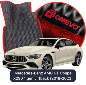 OMEVO 5D Pro EVA Bilmåtter til Mercedes-Benz AMG GT 4-Dørs Coupe X290 1. gen Liftback (2018-2023)