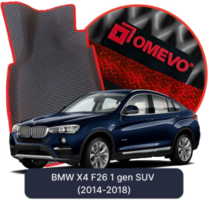 OMEVO 5D Pro EVA Bilmåtter til BMW X4 F26 1. gen SUV (2014-2018)