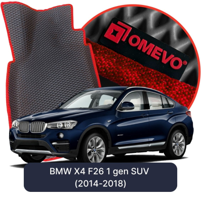 EVA bilgummimåtter OMEVO til BMW X4 F26 1. gen SUV (2014-2018)