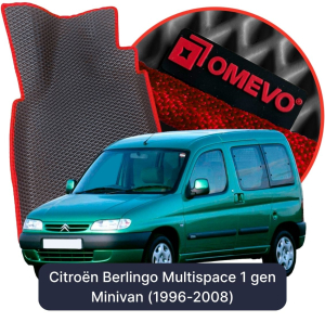 OMEVO 5D Pro EVA Bilmåtter til Citroën Berlingo Multispace 5 Sæder 1 gen Minivan (1996-2008)