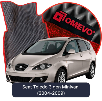 EVA bilgummimåtter OMEVO til Seat Toledo 3 gen Minivan (2004-2009)