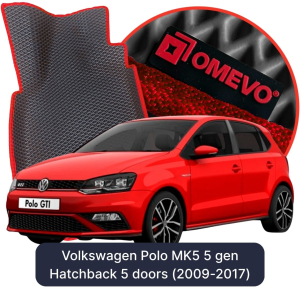OMEVO 5D Pro EVA Bilmåtter til Volkswagen Polo MK5 5. gen Hatchback (2009-2017)
