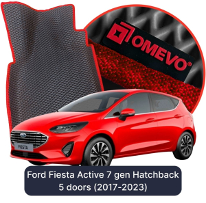 OMEVO 5D Pro EVA Bilmåtter til Ford Fiesta Active 7. gen Hatchback (2017-2023)