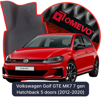 EVA bilgummimåtter OMEVO til Volkswagen Golf GTE MK7 7. gen Hatchback (2012-2020)
