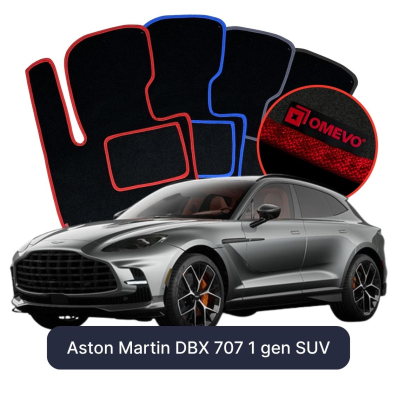 Velour-bilmåtter OMEVO til Aston Martin DBX 707 1 gen SUV (2000-2026) 