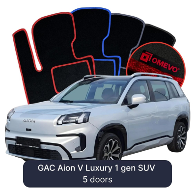 Velour-bilmåtter OMEVO til GAC Aion V Luxury 1 gen SUV 5 døre (2023-2026) 