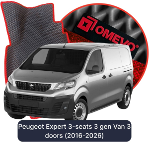 OMEVO 5D Pro EVA Bilmåtter til Peugeot Expert 3-personers 3 gen Varevogn 3 dore (2016-2026)