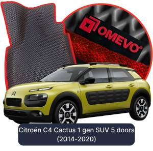 OMEVO 5D Pro EVA Bilmåtter til Citroën C4 Cactus 1. gen SUV 5 døre (2014-2020)