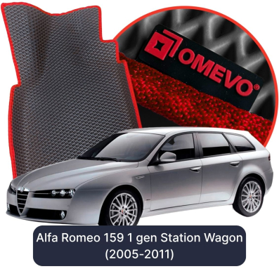 EVA bilgummimåtter OMEVO til Alfa Romeo 159 1 gen Kombi (2005-2011)
