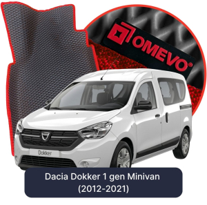 OMEVO 5D Pro EVA Bilmåtter til Dacia Dokker 1. gen Minivan (2012-2021)