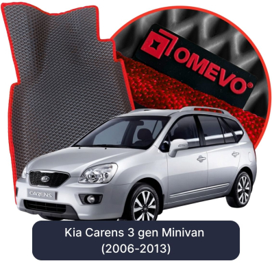 EVA bilgummimåtter OMEVO til Kia Carens 3. gen Minivan (2006-2013)