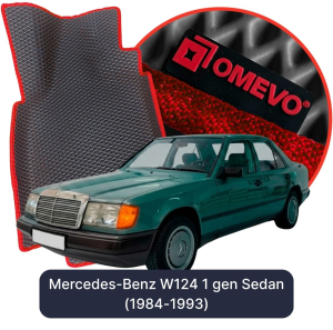 OMEVO 5D Pro EVA Bilmåtter til Mercedes-Benz W124 1. gen Sedan (1984-1993)