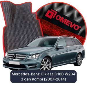 OMEVO 5D Pro EVA Bilmåtter til Mercedes-Benz C-Klasse C180 W204 3. gen Kombi (2007-2014)