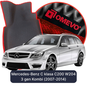 OMEVO 5D Pro EVA Bilmåtter til Mercedes-Benz C-Klasse C200 W204 3. gen Kombi (2007-2014)