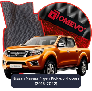 OMEVO 5D Pro EVA Bilmåtter til Nissan Navara 4. generation Pick-up (2015-2022)