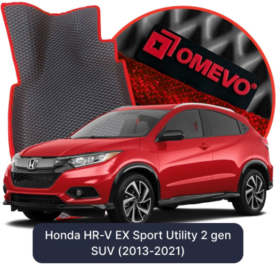 EVA bilgummimåtter OMEVO til Honda HR-V EX Sport Utility 2 gen SUV (2013-2021)