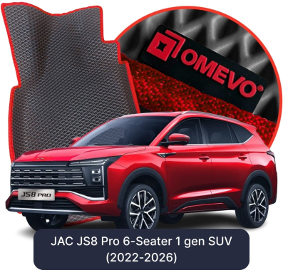EVA bilgummimåtter OMEVO til JAC JS8 Pro 6 Sæder 1 gen SUV (2022-2026)