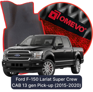 OMEVO 5D Pro EVA Bilmåtter til Ford F-150 Lariat Super Crew CAB 13 gen Pick-up (2015-2020)