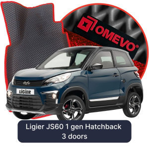 OMEVO 5D Pro EVA Bilmåtter til Ligier JS60 1 gen Hatchback 3-dørs (2012-2026)