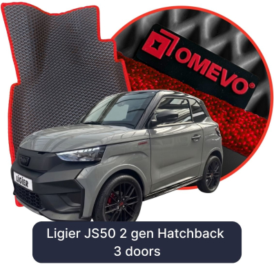 EVA bilgummimåtter OMEVO til Ligier JS50 2 gen Hatchback 3-dørs (2024-2026)