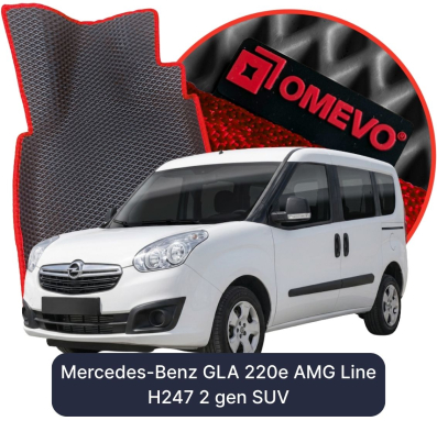EVA bilgummimåtter OMEVO til Opel Combo D 5 Sæder 3 gen Minivan 5 døre (2011-2018)