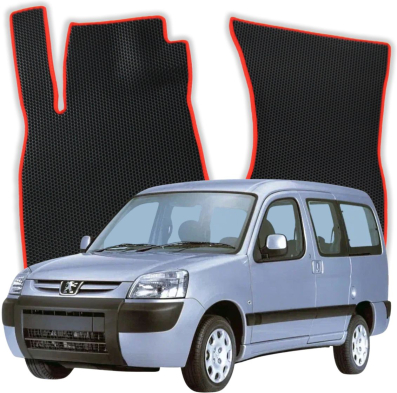 EVA bilgummimåtter OMEVO til Peugeot Partner M59 1 gen Minivan 3 døre (1996-2010)