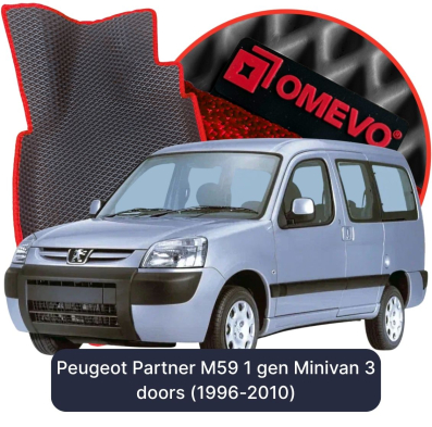 EVA bilgummimåtter OMEVO til Peugeot Partner M59 1 gen Minivan 3 døre (1996-2010)