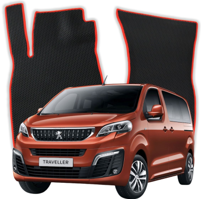 EVA bilgummimåtter OMEVO til Peugeot Traveller 6 Sæder Long Business Vip 3 gen Minivan (2016-2026)