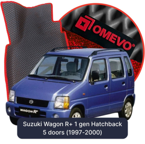 OMEVO 5D Pro EVA Bilmåtter til Suzuki Wagon R+ 1 gen Hatchback 5 døre (1997-2000)