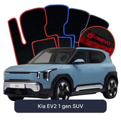 Velour-bilmåtter OMEVO til Kia EV2 1 gen SUV (2025-2026) 