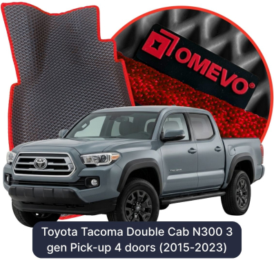 EVA bilgummimåtter OMEVO til Toyota Tacoma Double Cab N300 3 gen Pick-up 4 døre (2015-2023)