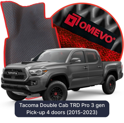 EVA bilgummimåtter OMEVO til Tacoma Double Cab TRD Pro 3 gen Pick-up 4 døre (2015-2023)