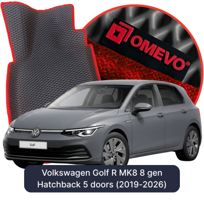 EVA bilgummimåtter OMEVO til Volkswagen Golf R MK8 8 gen Hatchback 5 døre (2019-2026)