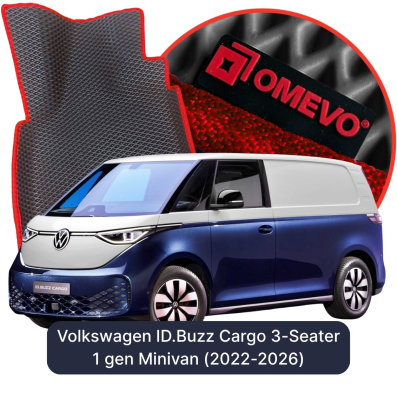 EVA bilgummimåtter OMEVO til Volkswagen ID.Buzz Cargo 3 Sæder 1 gen Minivan (2022-2026)