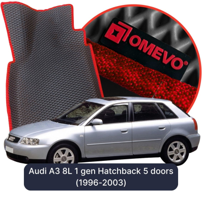 EVA bilgummimåtter OMEVO til Audi A3 8L 1 gen Hatchback 5 døre (1996-2003)