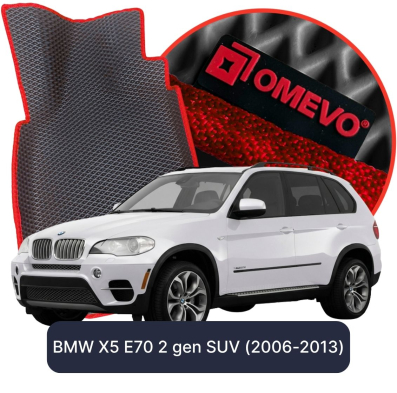 EVA bilgummimåtter OMEVO til BMW X5 E70 2. gen SUV (2006-2013)