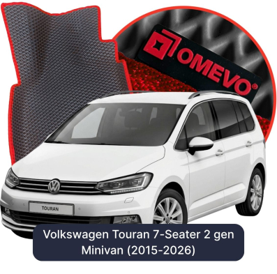 EVA bilgummimåtter OMEVO til Volkswagen Touran 7-sæders 2. gen Minivan (2015-2026)