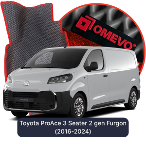 OMEVO 5D Pro EVA Bilmåtter til Toyota ProAce 3 Sæder 2 gen Varevogn (2016-2024)